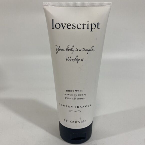 Lovescript By Lauren Frances Body Wash Wild Lavender  6 oz New Sealed Ret $28 - Picture 1 of 4